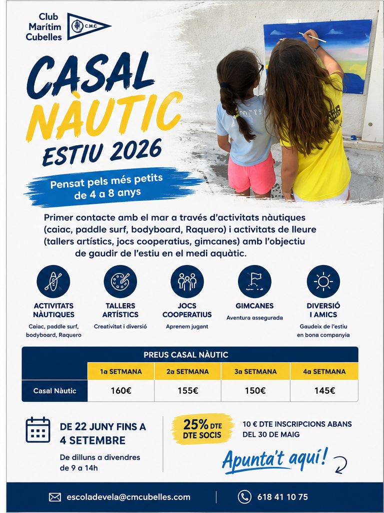 Flyer Casal nàutic estiu 2026